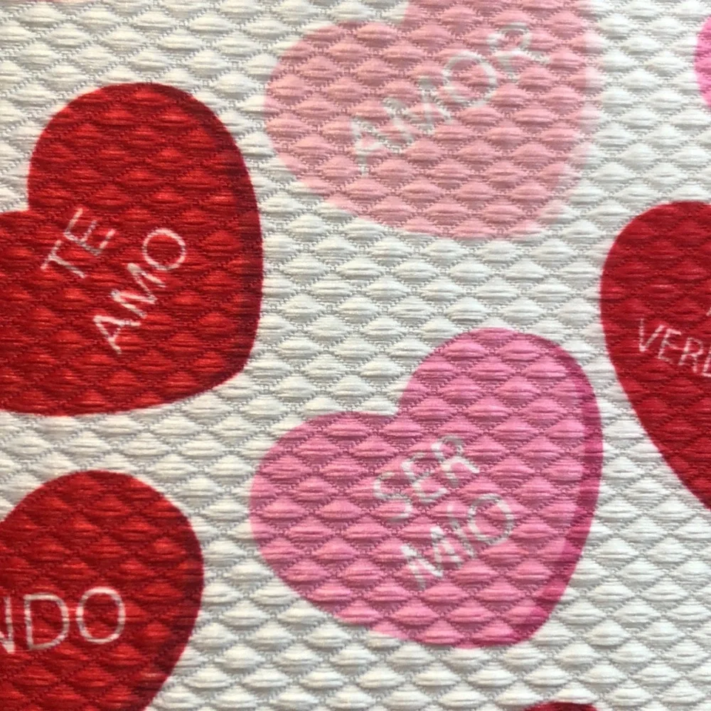 Cuisinart Red and Pink Conversation Heart Valentine Dish Drying Mats